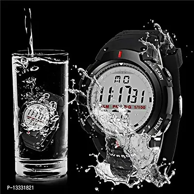 Fastdeals Digital Men's Watch (Black Dial Black Colored Strap)-thumb5