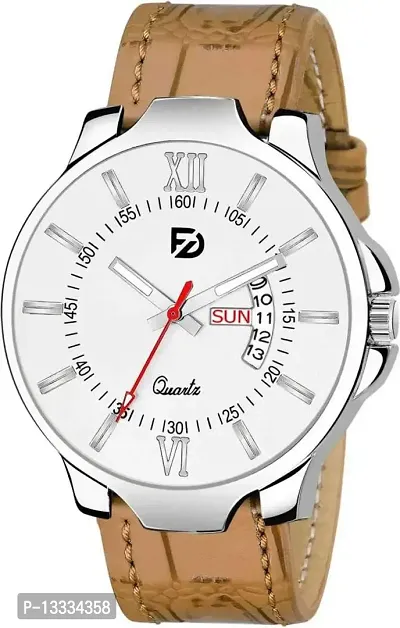 Fastdeals Analogue White Dial Day and Date Boy's and Men's Watch-thumb0