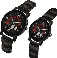 Stylish Black Metal Analog Watches For MenWoman-thumb1