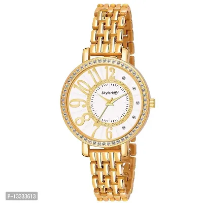 Skylark Analog Off-White Dial Women's Watch-Skyl-216