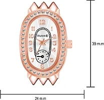 Stylish Analog Diamond Dial Two Tone strap watch for Girls  and Women-thumb3