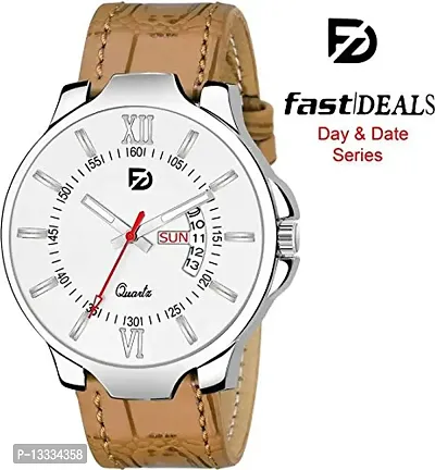 Fastdeals Analogue White Dial Day and Date Boy's and Men's Watch-thumb3