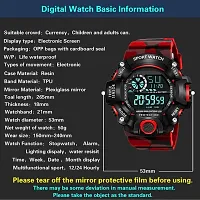 Red Color Date Display Timer and Stop Watch Sport Watch For Boy Digital Watch-thumb2