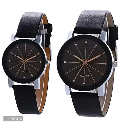 Skylark Analog Black Dial Unisex-Adult Watch-prizamleather-thumb0