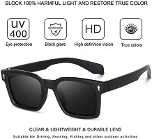 UV Protection Retro Square Sunglasses, Riding sunglass  For- Boys  Girls-thumb2