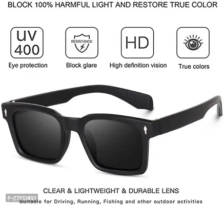 UV Protection Retro Square Sunglasses, Riding sunglass  For- Boys  Girls-thumb3