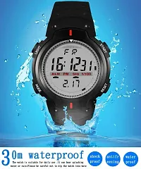 Fastdeals Digital Men's Watch (Black Dial Black Colored Strap)-thumb1
