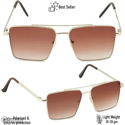UV Protection, Riding Glasses, Retro Square Sunglasses  pack -2  For- Boys  Girls-thumb4
