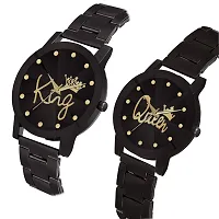 Skylark Analog Black Dial Unisex-Adult Watch-King queen2-thumb1