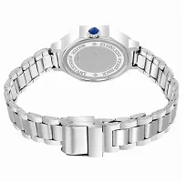 Trendy Silver Plated Small Dial Bracelet Coronagraph Design Watch-thumb1