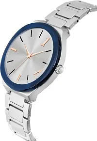 Classic Dial with silver Bracelet Strap Analog Watch - For Women  Girls-thumb1