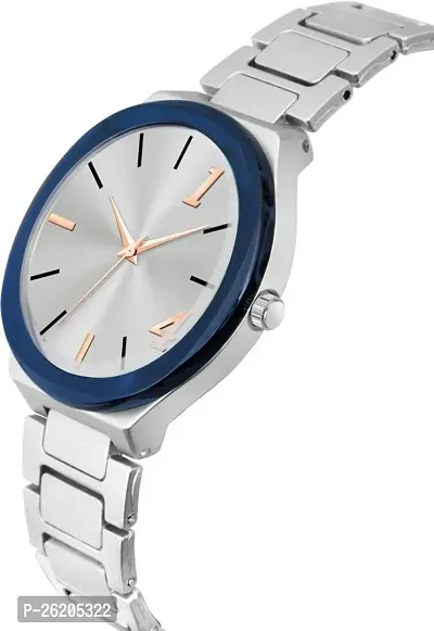 Classic Dial with silver Bracelet Strap Analog Watch - For Women  Girls-thumb2