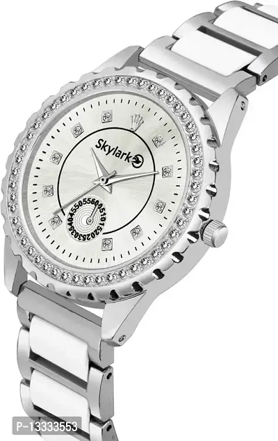 Skylark Analog Silver Dial Women's Watch-Sky-155-thumb4