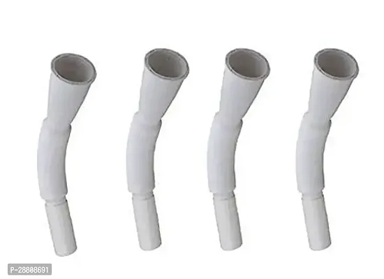 Flexible PVC Waste Pipe Drain Hose Outlet Tube Connector for Wash Basin Sink Downcomer Adjustable upto 36 inch White Pack of 4 Pcs