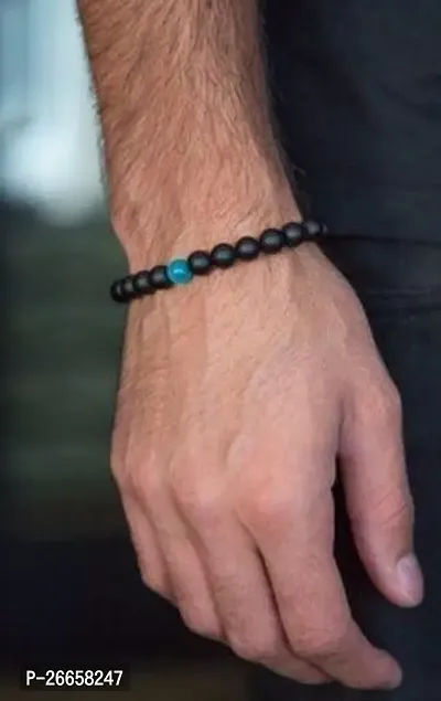 KIAI CART Men's Bracelate with Black Beads