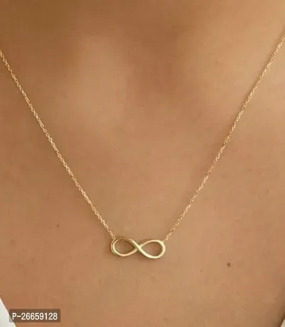 KIAI CART Infinity Gold Chain  His  Hers BFF Gift Gf BF Lover Friend for Women | Accessories Jewellery | Birthday Gift For  Valentine GIft-New Fashion Trends-thumb0