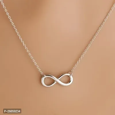 KIAI CART Infinity Silver  Chain  His  Hers BFF Gift Gf BF Lover Friend for Women | Accessories Jewellery | Birthday Gift For  Valentine GIft-New Fashion Trends