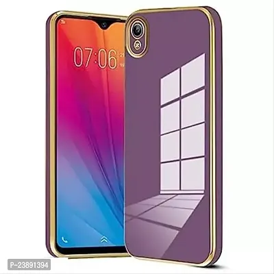 Stylish Purple Silicon Back Cover For Vivo Y91i