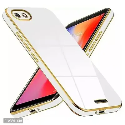 Stylish White Silicon Back Cover For Redmi 6A-thumb0
