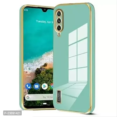 Stylish Green Silicon Back Cover For Mi A3-thumb0