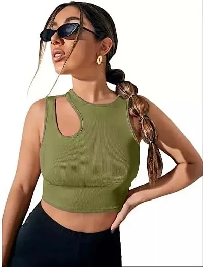 Shoulder Cut Top For Women