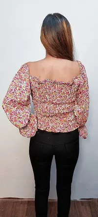 Pyramid Fashion Casual Floral Print Women Multicolor Top-thumb4