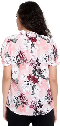 Pyramid Fashions Casual Floral Print Women Multicolor Top-thumb1