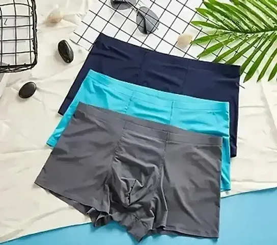 Classic Solid Trunks for Men, Pack of 3