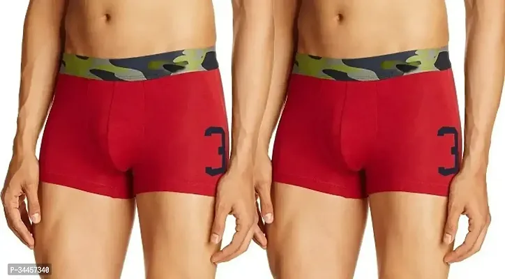 Stylish Multicoloured Cotton Printed Briefs For Men Pack Of 2-thumb0