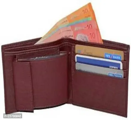 Designer Multicoloured Artificial Leather Solid Two Fold Wallet For Men-thumb0