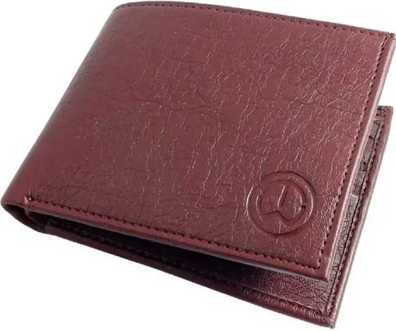 Mens Self Design Two Fold Wallet