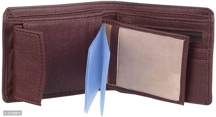 Designer Multicoloured Artificial Leather Solid Two Fold Wallet For Men-thumb0