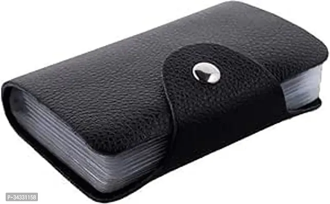 Designer Black Artificial Leather Solid Passport Holder For Men-thumb0