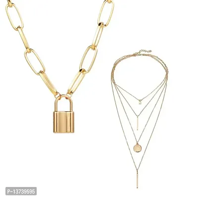 Vembley Charming Multi Layered Combo Necklace