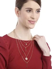 Vembley Combo of 2 Stunning Gold Plated Layered Pendant Necklace-thumb3