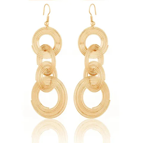 Trendy Designer Alloy Hoop Earring