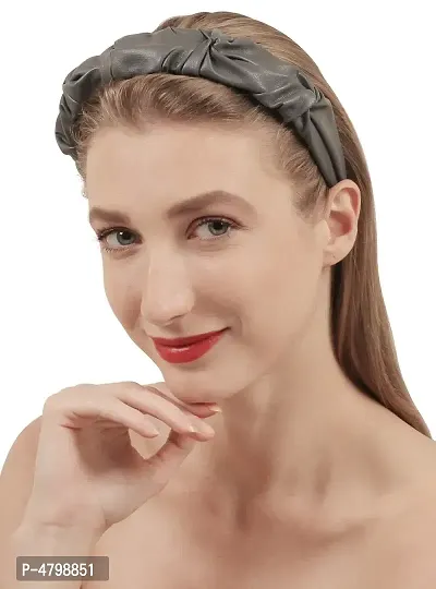 Women's Grey Plastic Pastel Kinda Day Hairband-thumb5