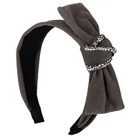 Women's Dark Chocolate Plastic Vintage Love Hairband-thumb1