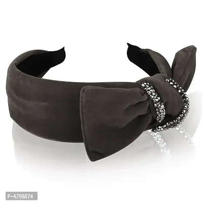 Women's Dark Chocolate Plastic Vintage Love Hairband-thumb0