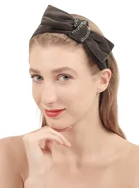 Women's Dark Chocolate Plastic Vintage Love Hairband-thumb4