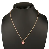 Women's Pink Mariposa Necklace-thumb2