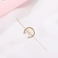 Stunning Gold Plated Studed Earcuff For Women ( Pack Of 2 )-thumb2