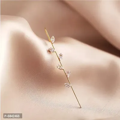 Attractive Gold Plated Studed Earcuff For Women ( Pack Of 2 )-thumb5