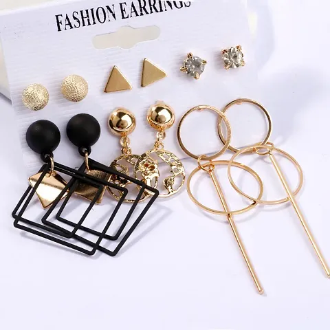 Elegant Gold Plated Alloy Earrings Combos