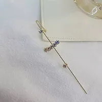 Vembley Pack Of 2 Stunning Gold Plated Zircon Studded Ear Cuff for Women  Girls-thumb4