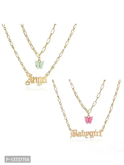 Stainless Steel Baby Girl Necklace Cute 