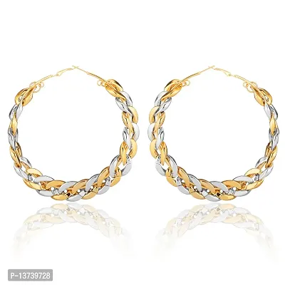 Vembley Gold mix Silver Lucky Charms Hoop Earring