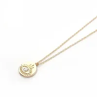 Vembley Single Layered Black Evil Eye Pendant Necklace For Girls And Women-thumb2