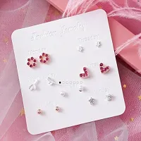 Vembley Pack of 7 Weekly Stud Earrings for Women  Girls-thumb1