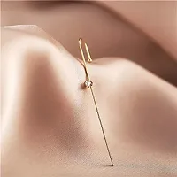Vembley Pack Of 2 Stunning Gold Plated Zircon Studded Ear Cuff for Women  Girls-thumb2